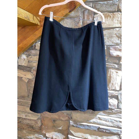 VINTAGE 1970’s Vera Hicks Ernst Strauss Black Skirt Suit Women’s Medium WOW! - Picture 13 of 16